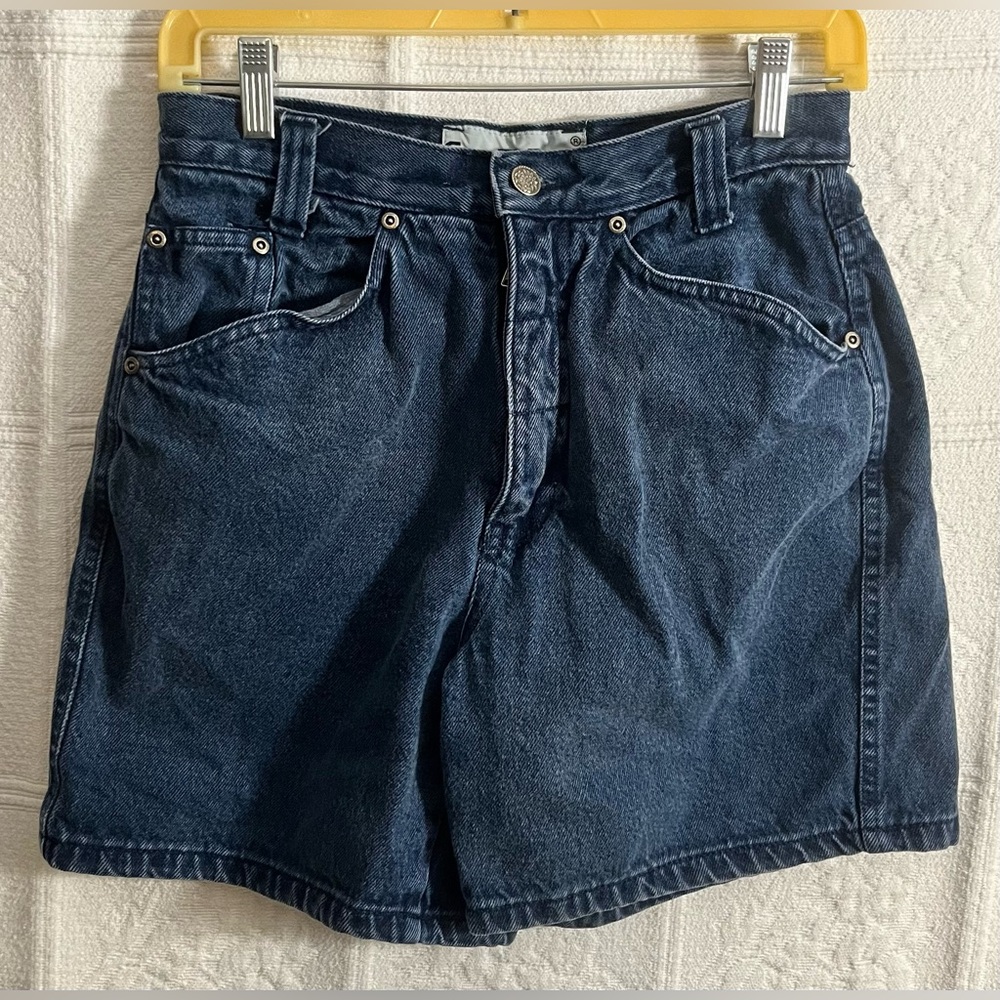 Vintage Good Fellows Blue Denim Women's Shorts Size 7/8 High Rise